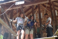 high ropes! scary!