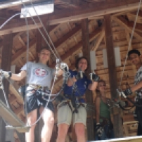 high ropes! scary!