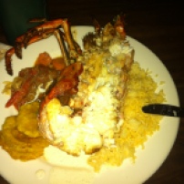 caribbean lobster for dinner