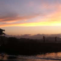 sunset at Puerto Viejo