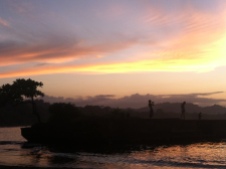 sunset at Puerto Viejo